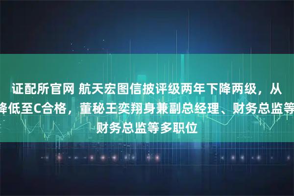 证配所官网 航天宏图信披评级两年下降两级，从A优秀降低至C合格，董秘王奕翔身兼副总经理、财务总监等多职位